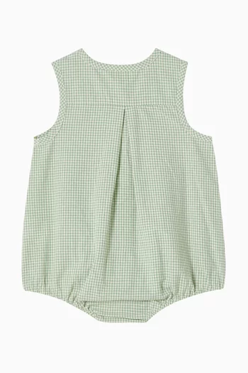Scout check Bodysuit in Cotton