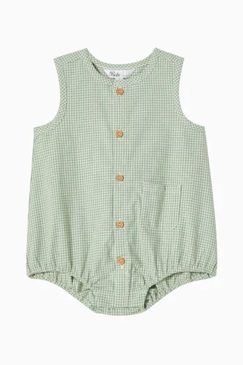 Scout check Bodysuit in Cotton