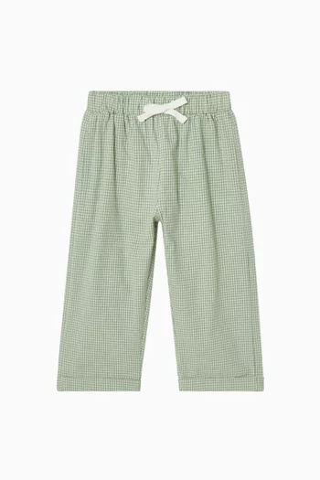 Check Pants in Cotton
