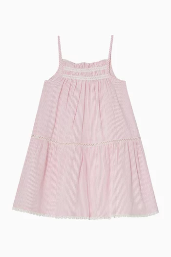 Willa Striped Dress in Cotton-blend