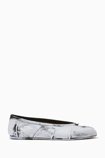 Tabi New Ballet Flats in Hand-painted Nappa