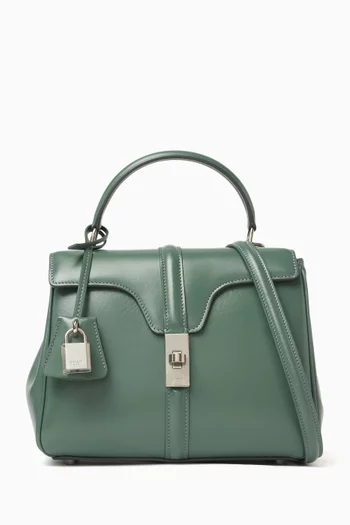 Unused Small Classique 16 Top-handle Bag in Celadon Leather