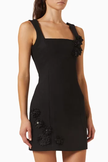 Solenne Floral-applique Dress