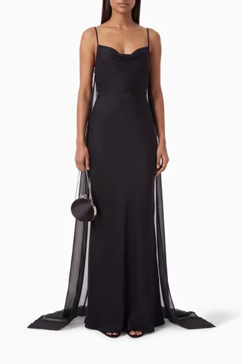 Auriella Cowl Neck Gown