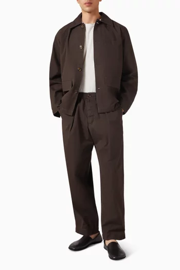 Oxford Pants in Micro Canvas