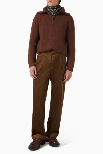 Alessio Zip-neck Sweater in Cashmere