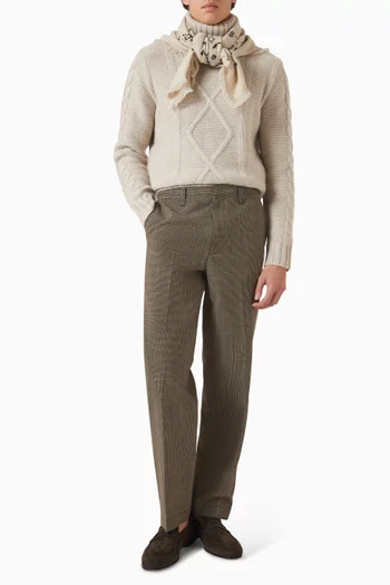Antho Cable Turtleneck Sweater in Cashmere