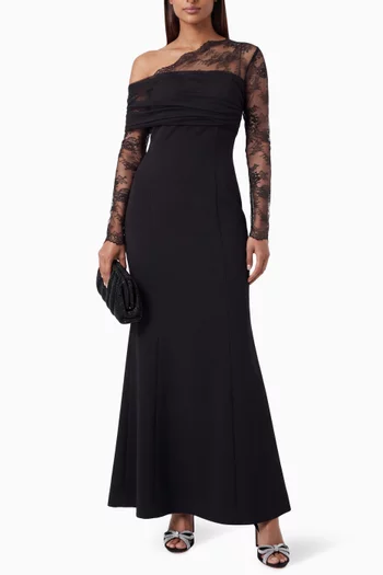 Lace-panel Dress