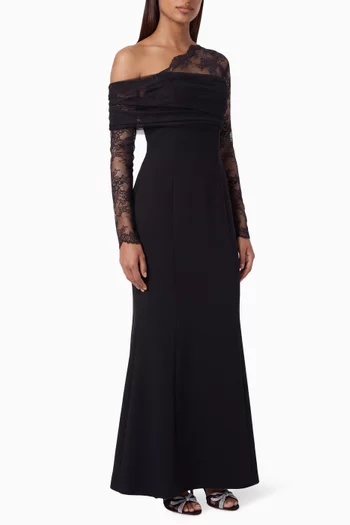 Lace-panel Dress
