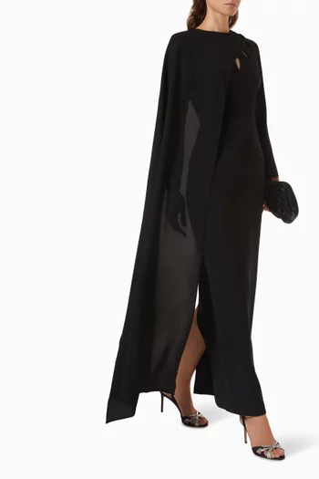 Cape Cut-out Dress