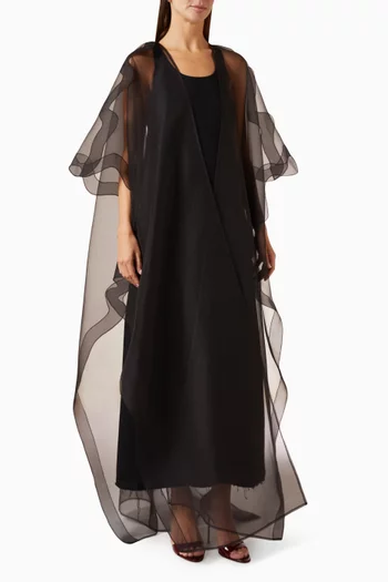 Layered Abaya in Organza