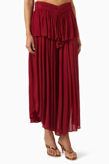 Oniro Ruffle Skirt in Rayon Blend