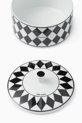 Checkerboard Box in Porcelain
