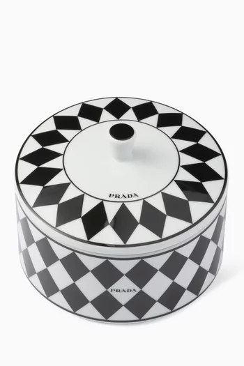 Checkerboard Box in Porcelain