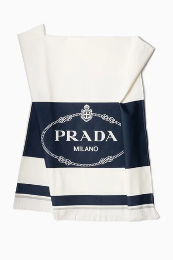 Logo Beach Towel in Cotton