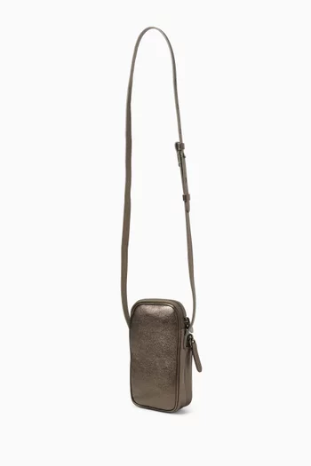 Phone Case in Lamé Calfskin