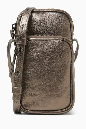 Phone Case in Lamé Calfskin