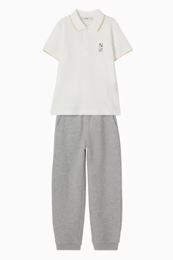 Logo Polo T-shirt in Knit