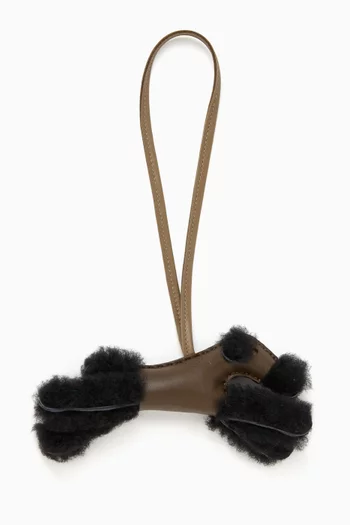 Unused Budy Bag Charm in Milo Lambskin & Merino Wool
