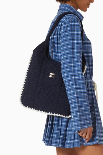 Ivy Knit Bag in Wool Blend