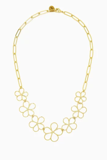 Daisy Doodle Choker in 18kt Gold-plated Bronze