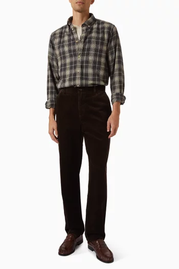Vintage Check Shirt in Cotton & Linen