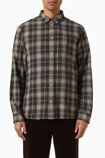 Vintage Check Shirt in Cotton & Linen
