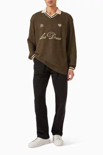 Football Jersey in Waffle-knit