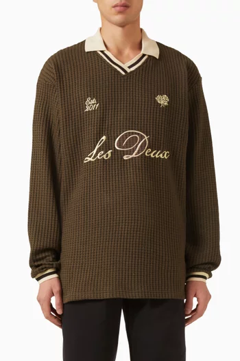 Football Jersey in Waffle-knit