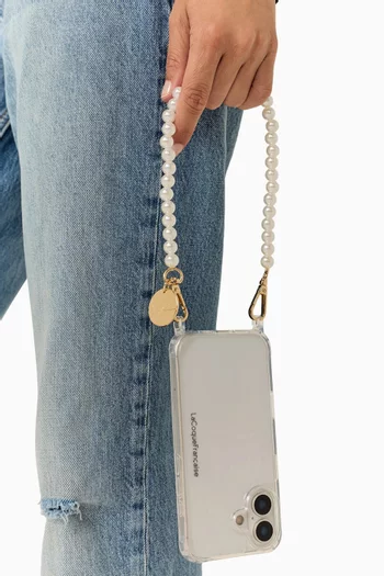 Agathe Pearl Phone Chain, 40cm