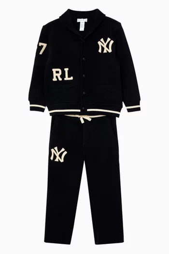 Logo Cardigan & Pants Set