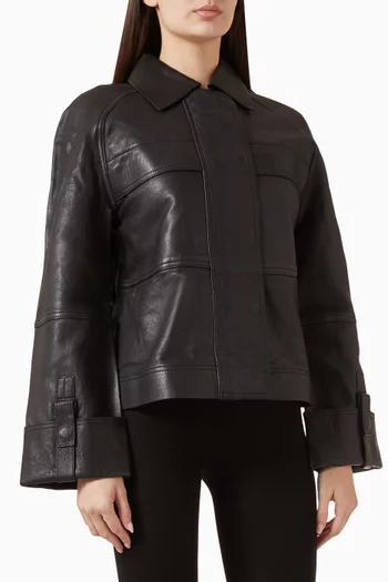 Workwear Jacket in Lamb Leather