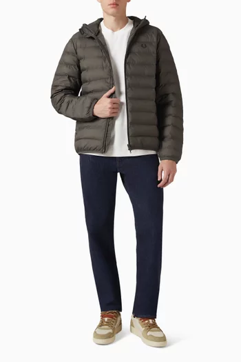 Hooded Insulated Jacket in Nylon
