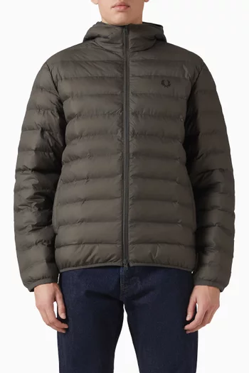 Hooded Insulated Jacket in Nylon