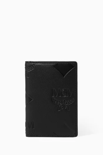 Aren Bifold Card Wallet in Maxi Monogram Leather