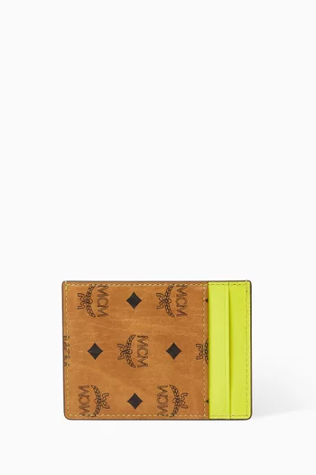 Aren Card Case in Visetos Canvas