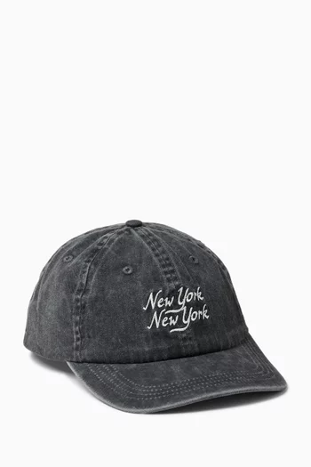 Washed Script Cap