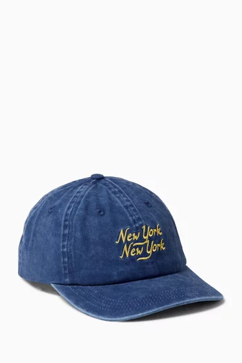 Washed Script Cap