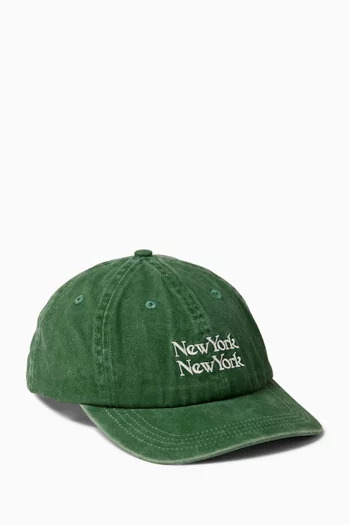Washed Script Cap