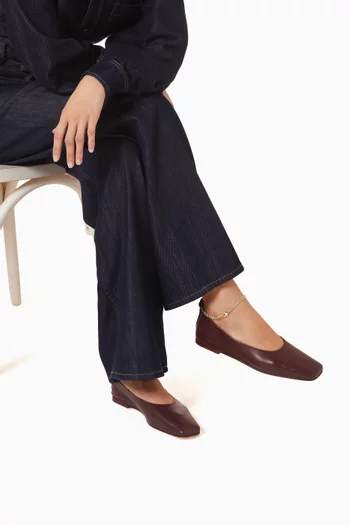 Augusta Ballet Flats in Nappa Leather