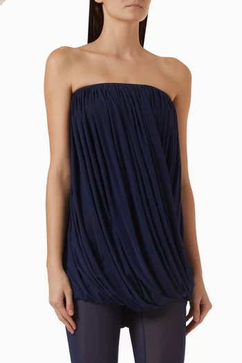 Noche Draped Strapless Playsuit