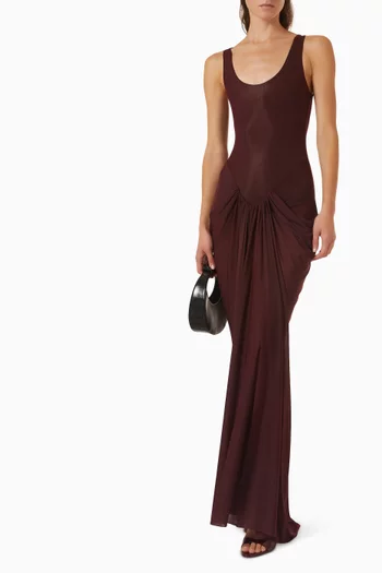 Aria Draped Column Dress
