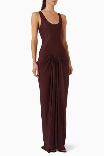 Aria Draped Column Dress