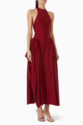 Escena Gathered Halter Dress