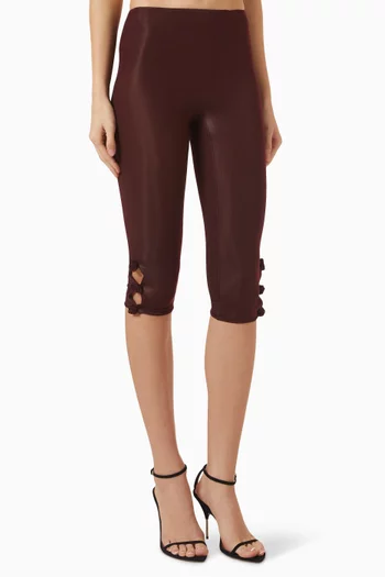 Ascenso Rosebud-detail Capri Pants