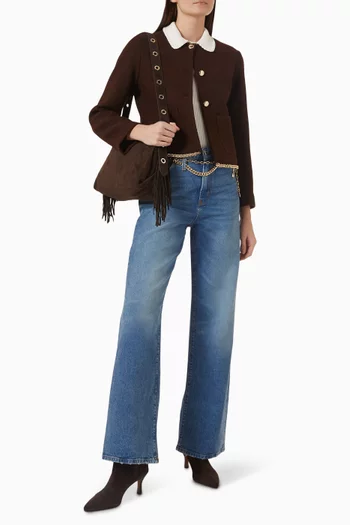 Chain-trim Jacket in Tweed