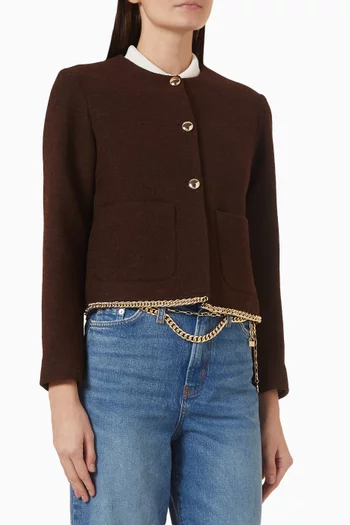 Chain-trim Jacket in Tweed