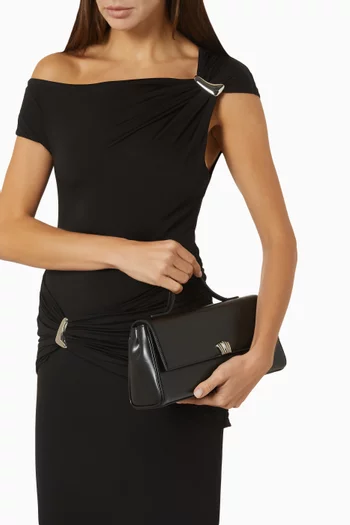 Small Shell Clutch in Vegan Ultrafiber