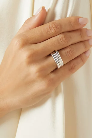 Harris Reed Stacking Rings in Sterling Silver