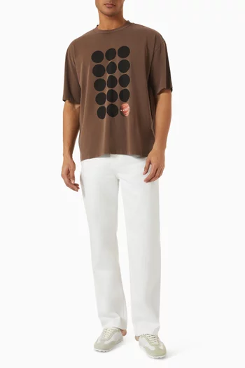Planet Print T-shirt in Cotton